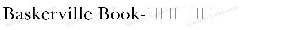 Baskerville Book字体转换